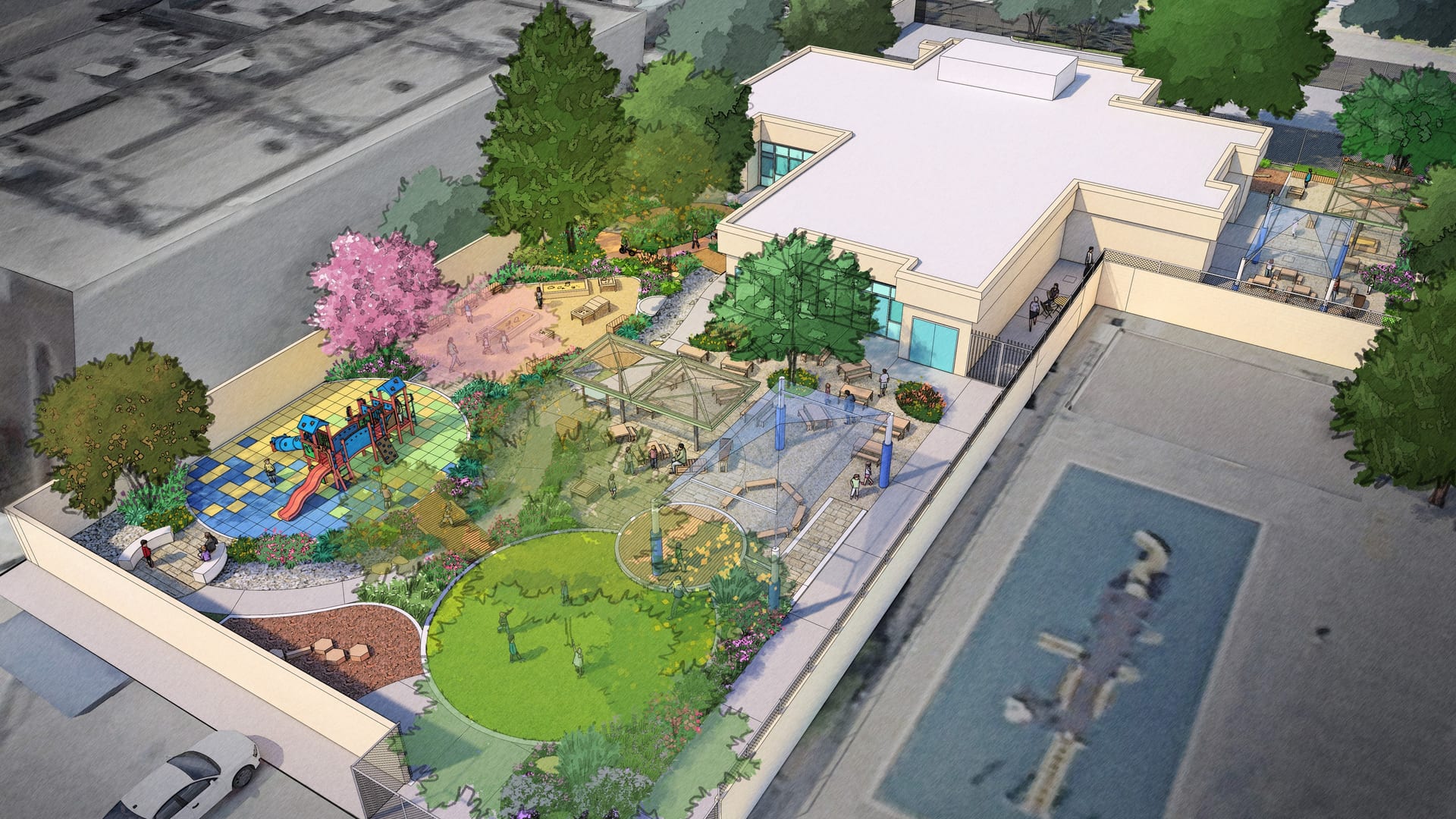 Hobart Early Education Center architectural rendering